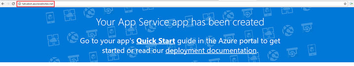 Note down the URL for web app Note down the URL for web app